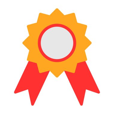 Madalya Web simgesi basit illüstrasyon 