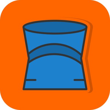 Kova. Web simgesi basit illüstrasyon