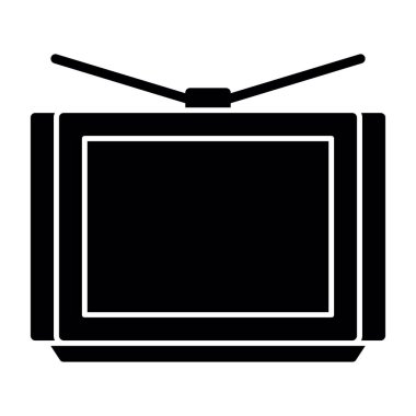 TV simgesi vektör illüstrasyonu 