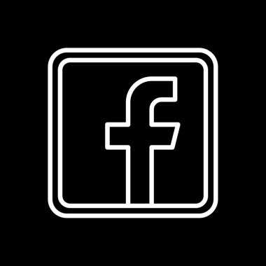 Facebook logosu, sosyal medya tasarım web simgesi