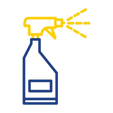 sprey şişe kutsal kişilerin resmi, vektör çizim