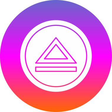 Bir çadır simgesinin vektör illüstrasyonu