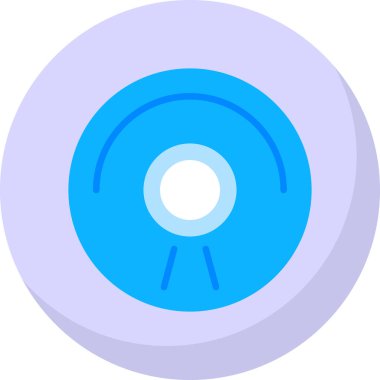 CD mi? Web simgesi basit illüstrasyon