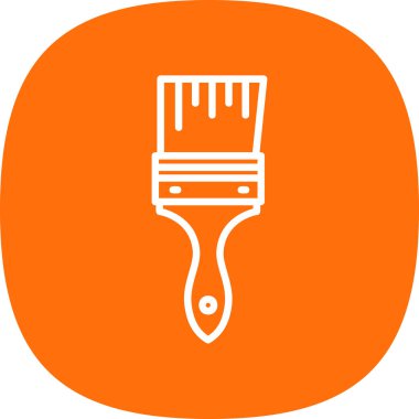 Boya fırçası simgesinin vektör illüstrasyonu