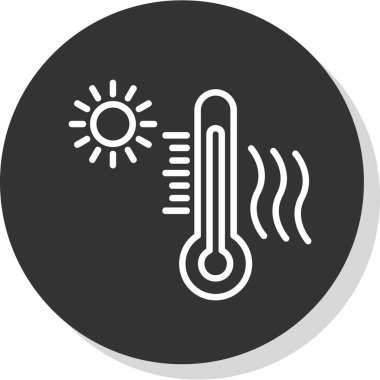 Heat wave, hot weather concept vector illustration