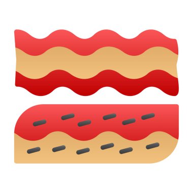 Hot dog vektör simgesi. karikatür çizimi sıcak ve web tasarımı için beyaz arkaplanda izole edildi.