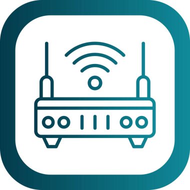 wifi internet yönlendirici vektör çizimi 
