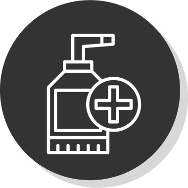 sanitizer bottle vector icon