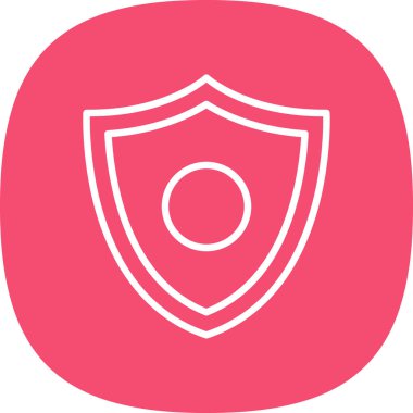 kalkan simgesi, vektör illüstrasyonu basit tasarım