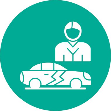 Salesman web icon vector illustration