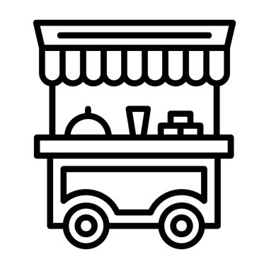 Gıda simgesinin vektör illüstrasyonu