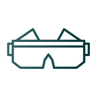 Gözlük. Web simgesi basit illüstrasyon 