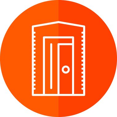 kapı simgesi vektör illüstrasyonu