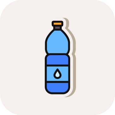 su şişesi ikonu vektör çizimi tasarımı 