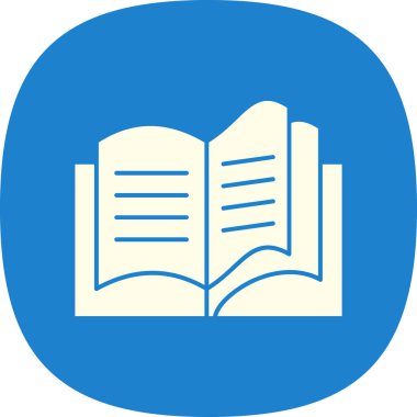 Kitap simgesinin vektör illüstrasyonu 