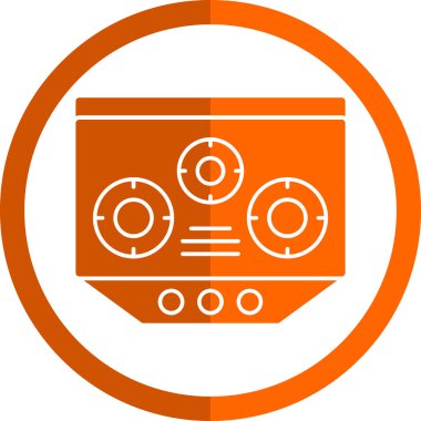 Bir radyo simgesinin vektör illüstrasyonu