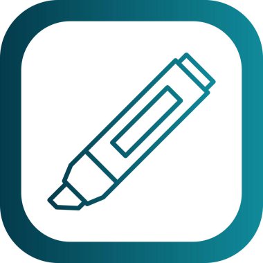 Vurgulama simgesi vektör illüstrasyonu