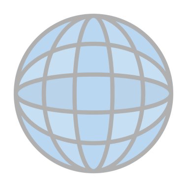 Dünya çapında simge vektör illüstrasyonu 