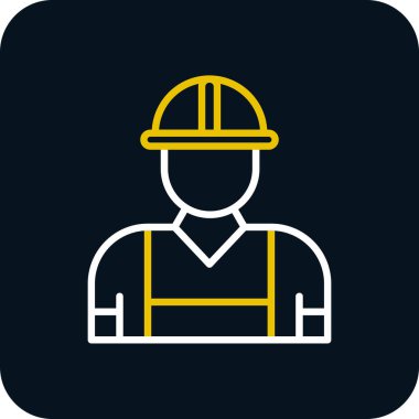 Miğfer vektör illüstrasyonlu mimar. 