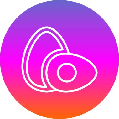 Yumurta Simgesi, Vektör illüstrasyonu 