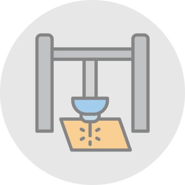 Lazer ağ simgesi vektör illüstrasyonu