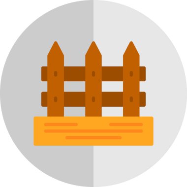 çit web simgesi, vektör çizim