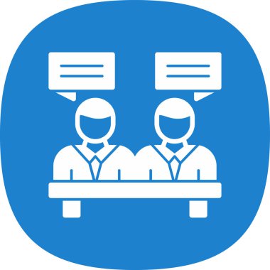 Web simgesi toplantı, illüstrasyon vektör