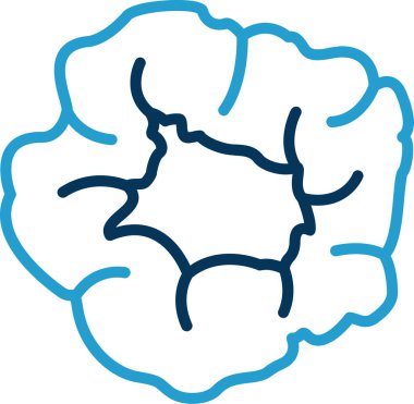 Scrunchie web simgesi, vektör illüstrasyonu