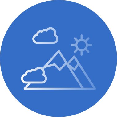 Bulut simgesi vektör illüstrasyonu