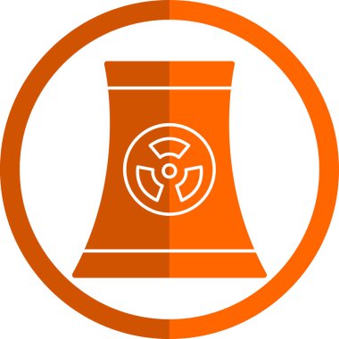 Bir nükleer güç simgesinin vektör çizimi