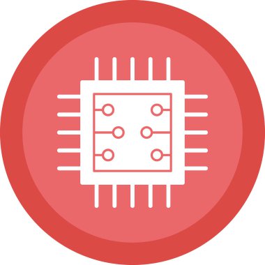 çip web simgesi, vektör illüstrasyonu