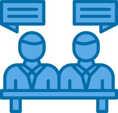 Web simgesi toplantı, illüstrasyon vektör