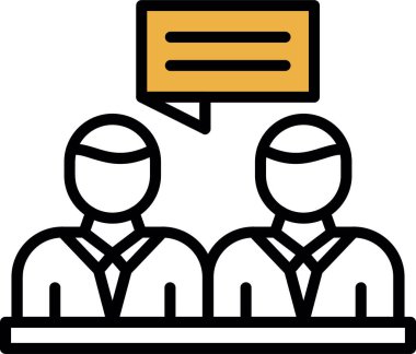 sohbet simgesi, vektör illüstrasyonu basit tasarım