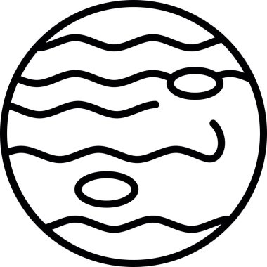 Ay. Web simgesi basit illüstrasyon