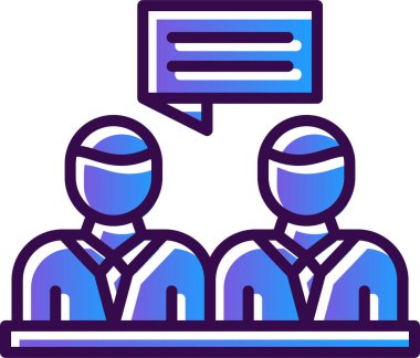 sohbet simgesi, vektör illüstrasyonu basit tasarım