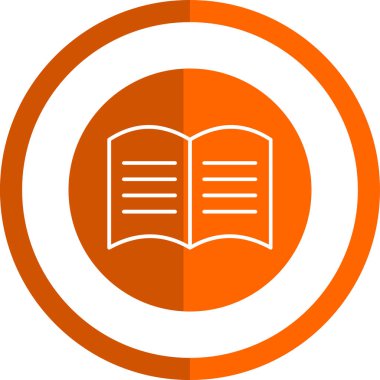 kitap simgesi, vektör illüstrasyonu basit tasarım