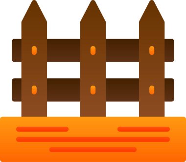 çit web simgesi, vektör çizim