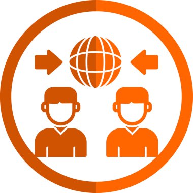 Küresel iş vektör simgesi