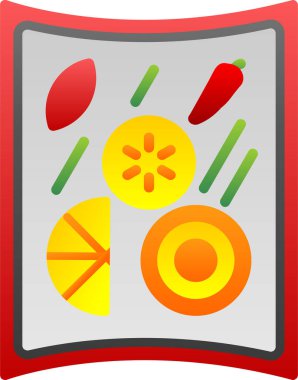 yiyecek web simgesi illüstrasyonu