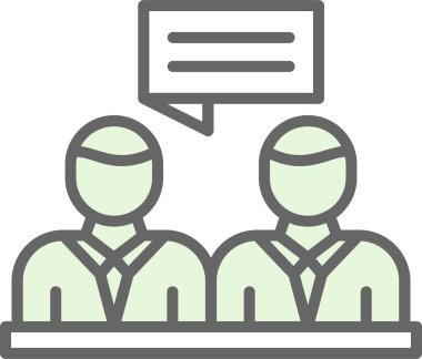 sohbet simgesi, vektör illüstrasyonu basit tasarım