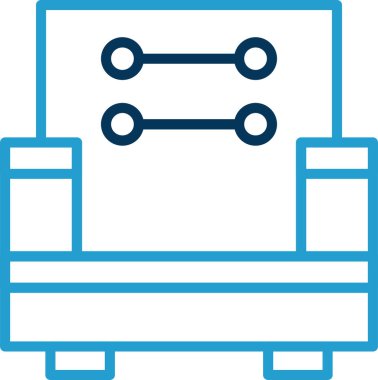 koltuk web simgesi, vektör çizim