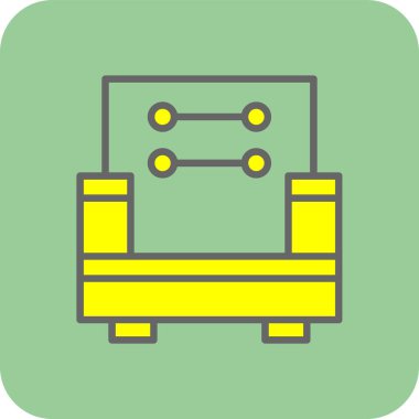 koltuk web simgesi, vektör çizim