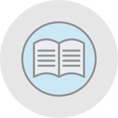 kitap simgesi, vektör illüstrasyonu basit tasarım