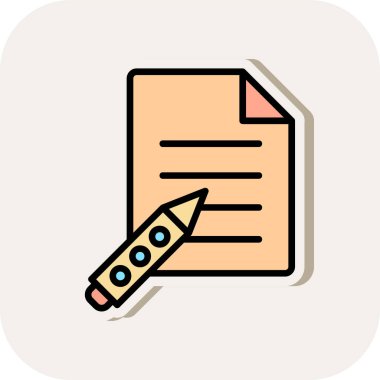 kalem simgesi vektör illüstrasyonu