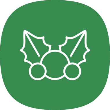 Ökseotu web simgesi, vektör illüstrasyonu