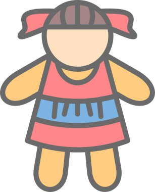 Bebek simgesi, vektör illüstrasyonu basit tasarım