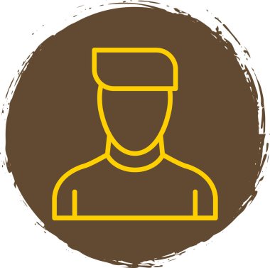 Sarı kurdeleli bir kadının vektör çizimi