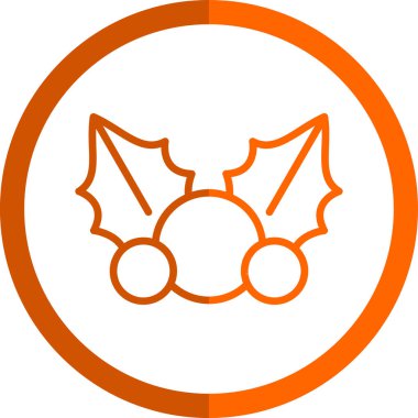 Ökseotu web simgesi, vektör illüstrasyonu