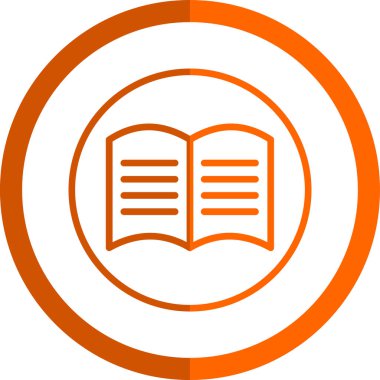 kitap simgesi, vektör illüstrasyonu basit tasarım