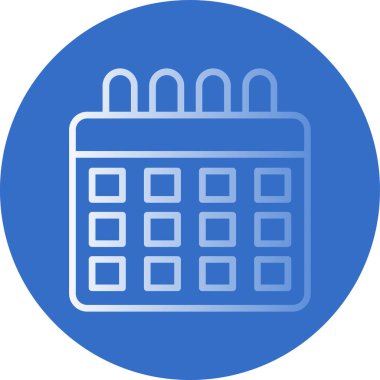 Takvim simgesi, vektör illüstrasyonu basit tasarım